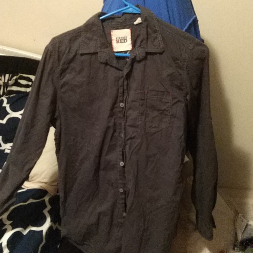 Dark gray Button down